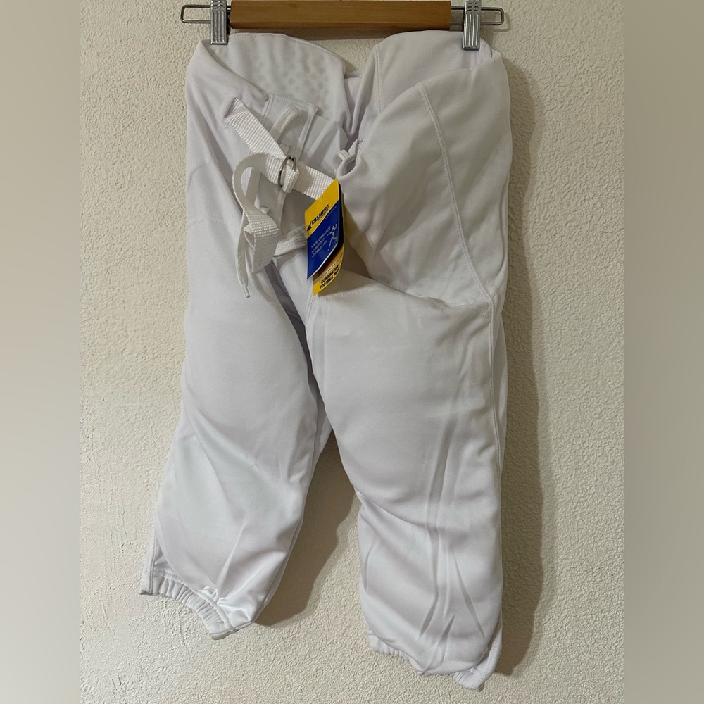Champro Combination Football Pant Youth White Polyester Size Youth XL NWT